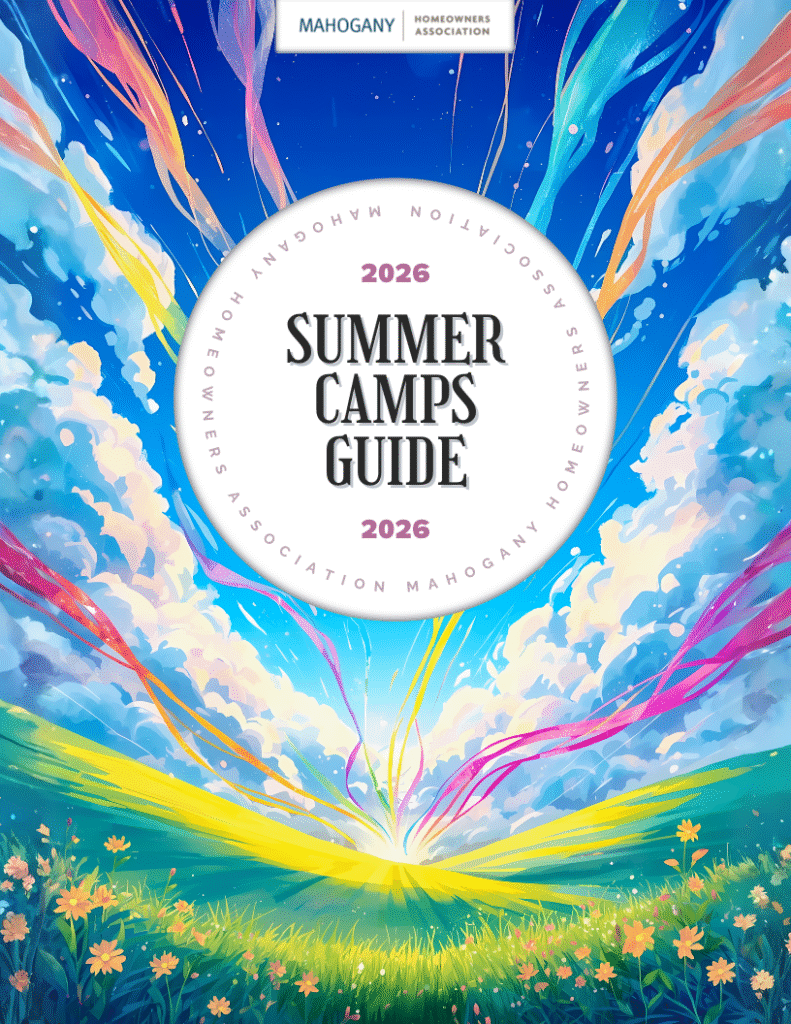 Cover of the 2026 Mahogany HOA Summer Camps Guide